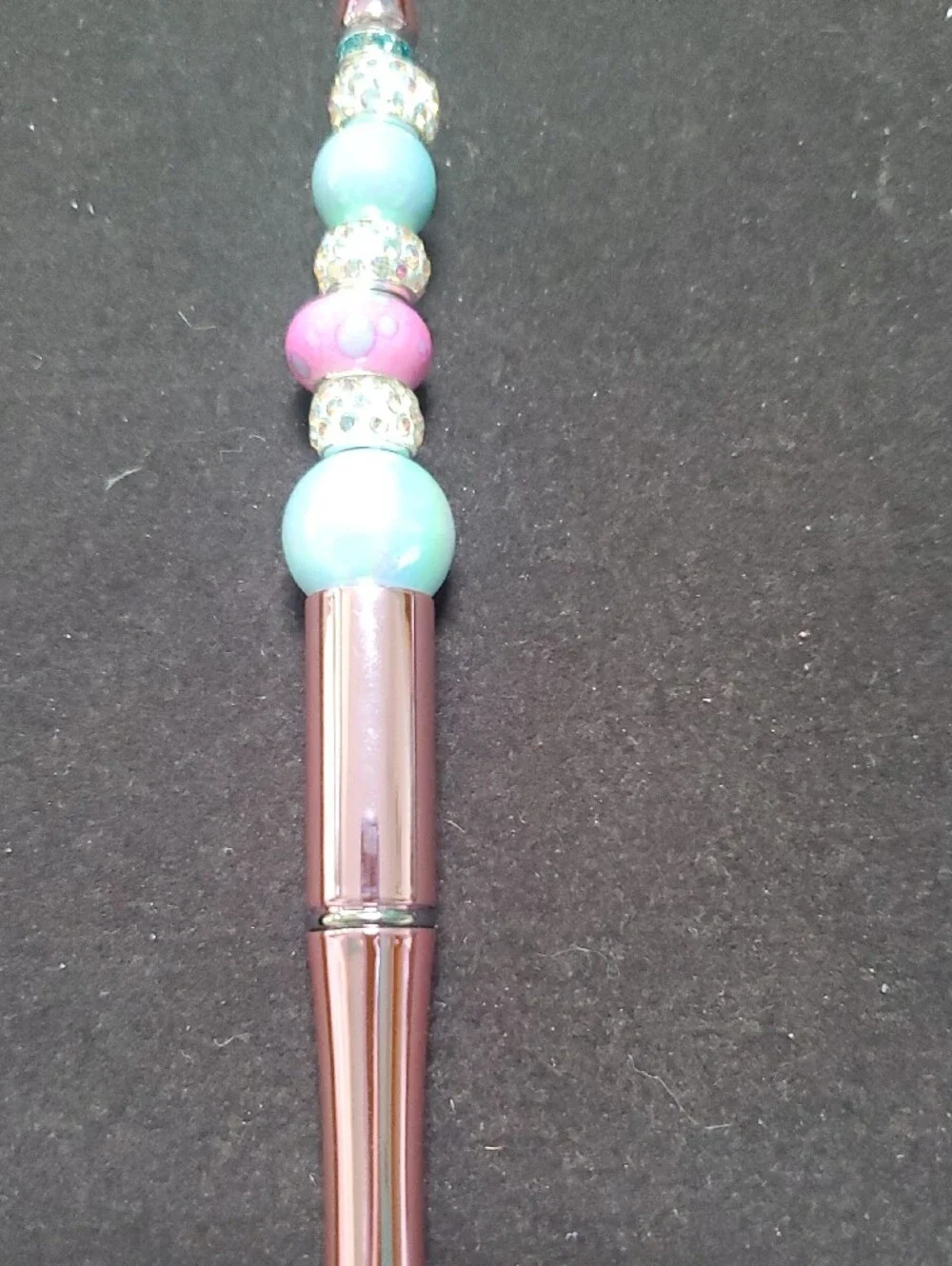Purple Dec. Beaded Pen - Stylish REASONABLE OFFER ACCEPTED